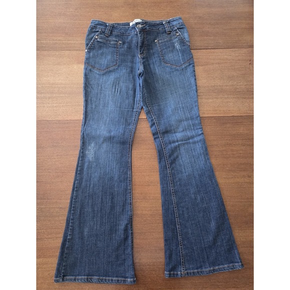 lei Denim - Vtg Lei Ashley Trouble Flare Jeans Womens 13‎